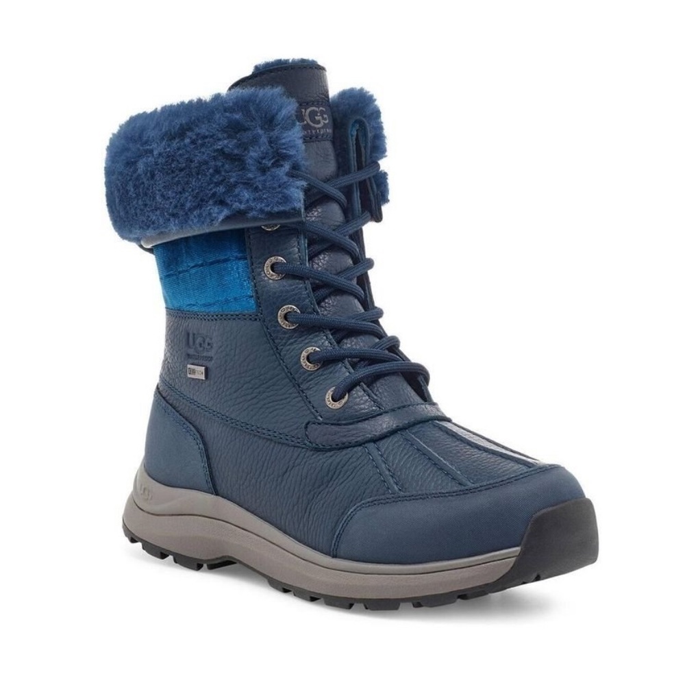 UGG | Adirondack III Velvet Croc Boots In Navy NEW